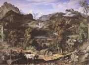 Joseph Anton Koch Seiss Landscape (Berner Oberland) (mk09) oil painting